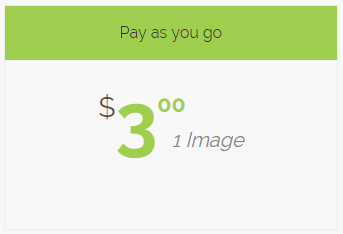 Pay as you go $3 / image